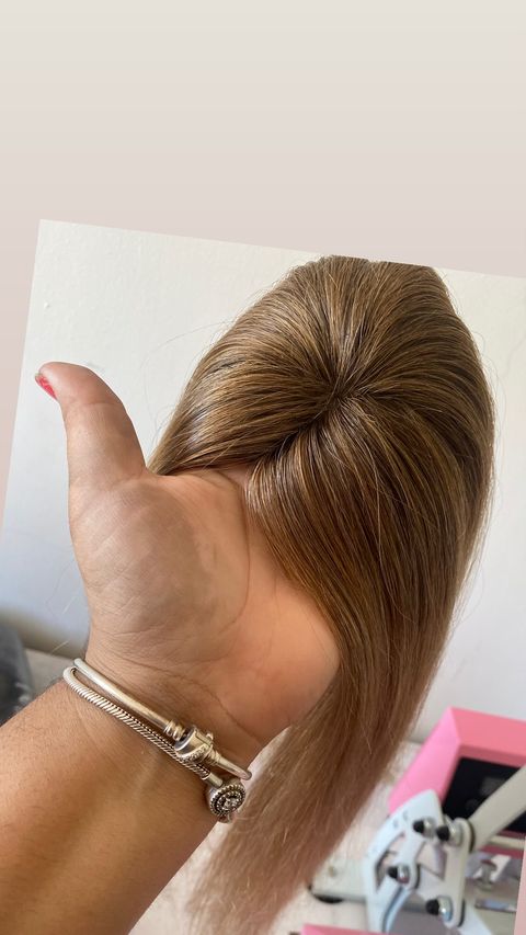 Prótese capilar finalizada